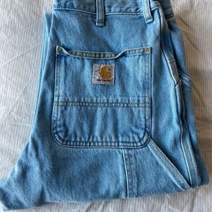 Carhartt WIP, Single Knee Pant - Denim, Blue (heavy stone bleached), 29 x 32